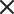 The close or x icon