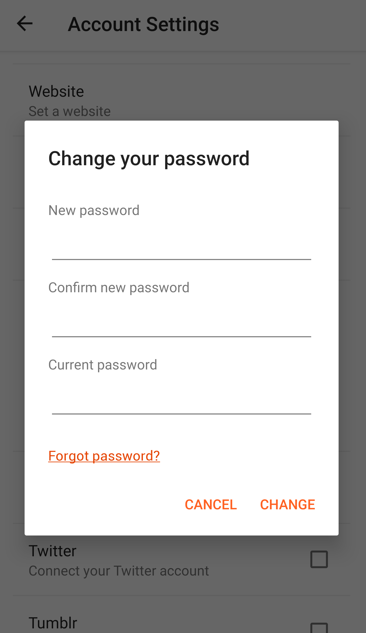 Resetting Or Changing Your Password – Help Center